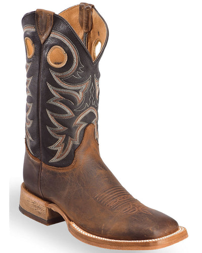 Mens Tin Haul Gun Metal Check Cowboy Boots - 14-020-0007-0206