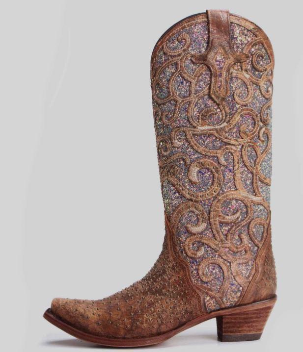 womens studded cowboy boots