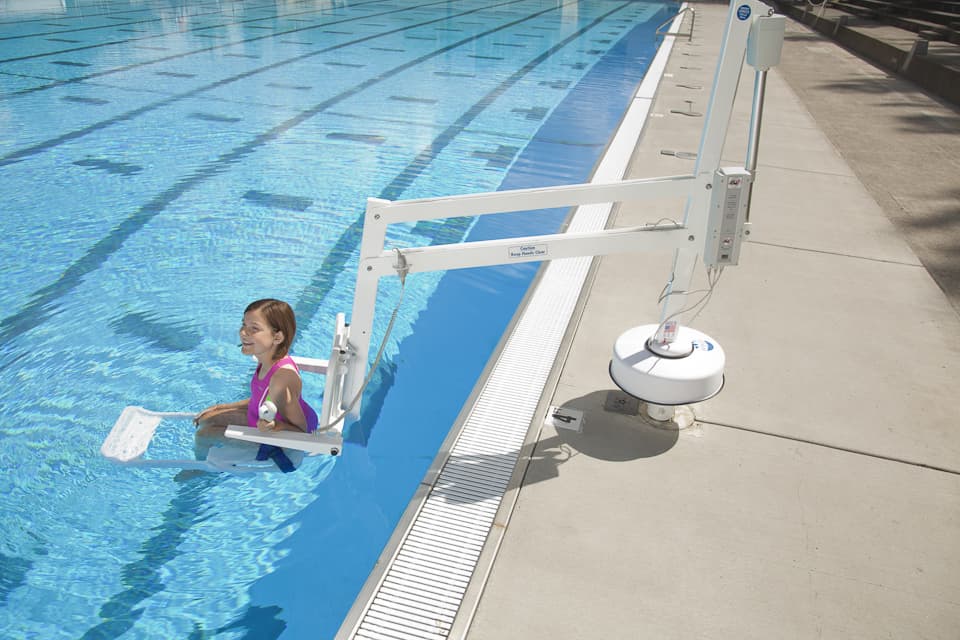 swimming pool hoist chair