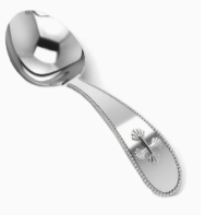 ideas for baby's first christmas gift - silver baby spoon