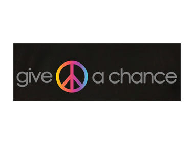 Give Peace a Chance Slogan T-shirt design
