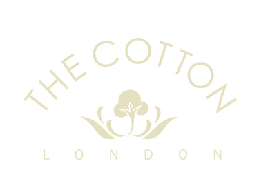 The Cotton London's branded navy t-shirt design