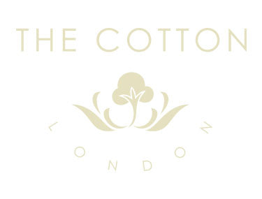 The Cotton London's branded navy and grey t-shirt