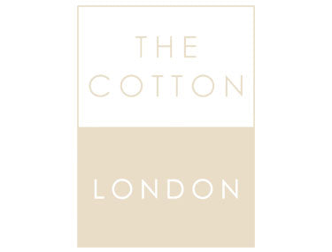 The Cotton London's branded t-shirt design in grey and navy