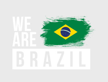 Black T-shirt with 'We are Brazil' text and Flag