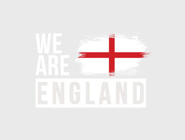 Black T-shirt with 'We are England' Slogan and Flag