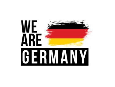 White T-shirt with 'We are Germany' Slogan and Flag