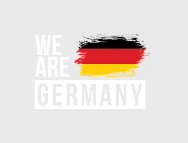 Black T-shirt with 'We are Germany' Slogan and Flag