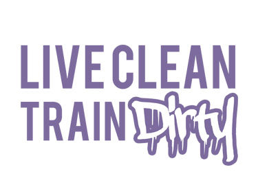 Supima Cotton 'Live Clean Train Dirty' slogan T-shirt