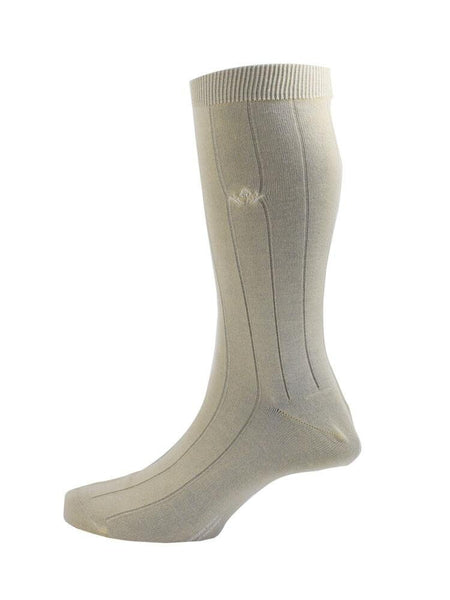 sea-island-cotton-socks-cream