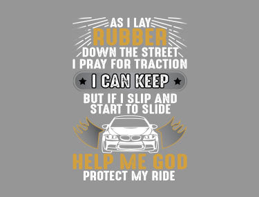 Retro Car Quote poster Black T-Shirt