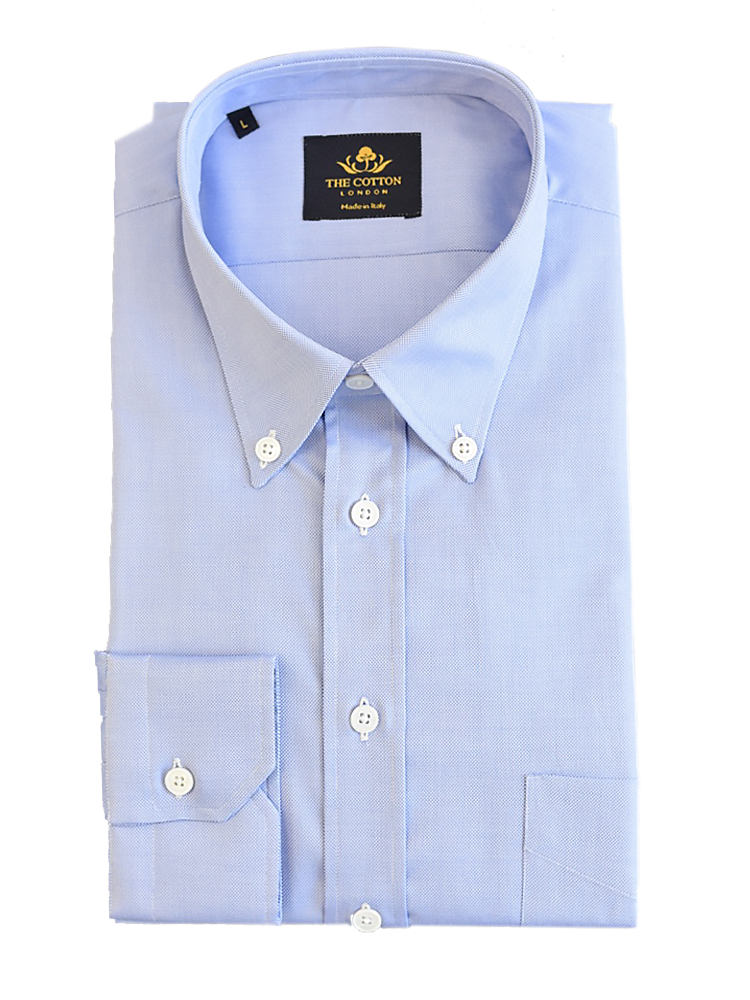 Thomas Mason Royal Oxford Light Blue Shirt