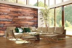 Reclaimed Wood Wall Mural