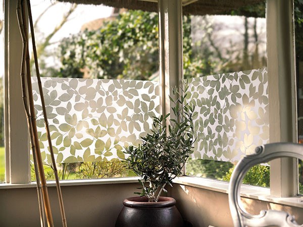 Leaf Decorative Window Film | Privacy (Static Cling) | Window Film World