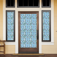 Featured image of post Stained Glass Window Film Front Door - All the colors come from whatever is outside the front door.