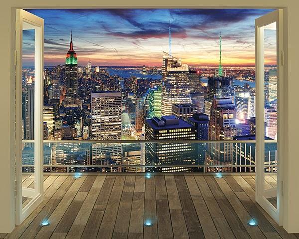 New York City Skyline Wall Mural Window Film World