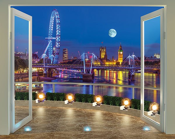 London Skyline Wall Mural Window Film World