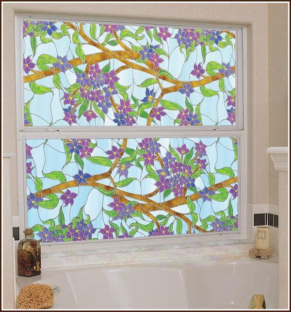 Grap detectie blad Biscayne Privacy | Stained Glass Film (Static Cling) | Window Film World