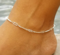 Modern Filigree Anklet Link