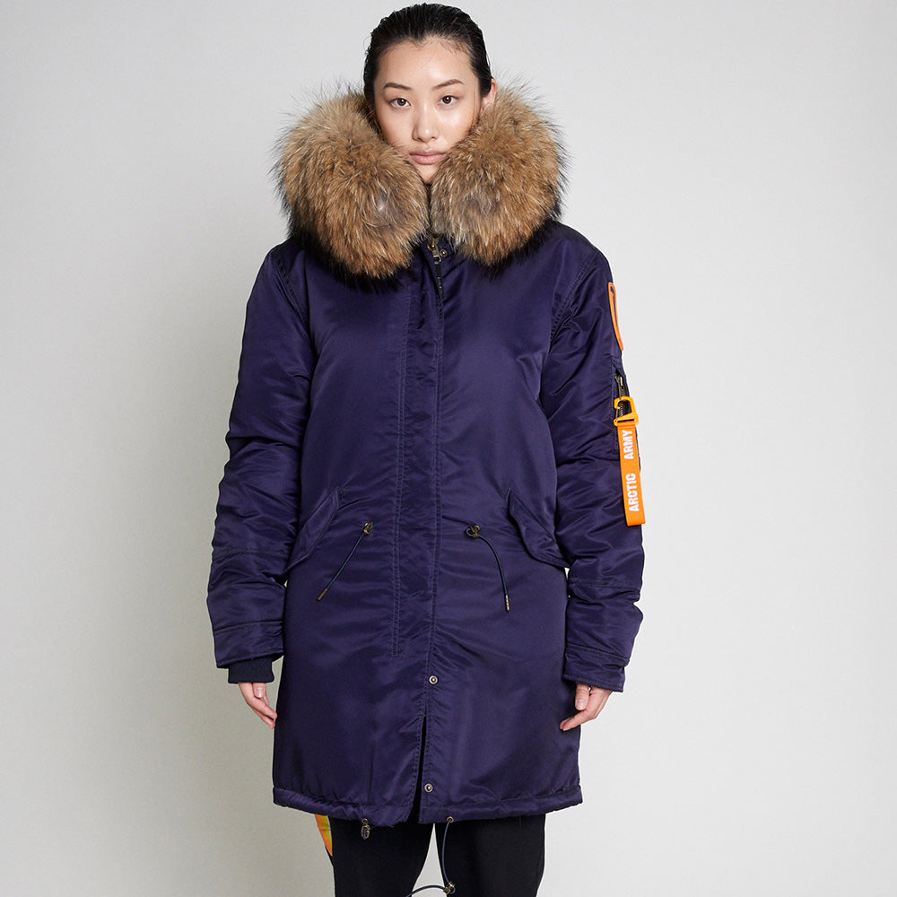 women lined parka