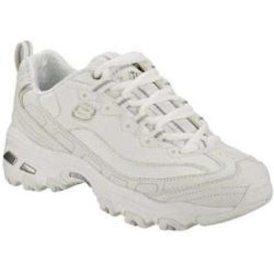 skechers d lite white