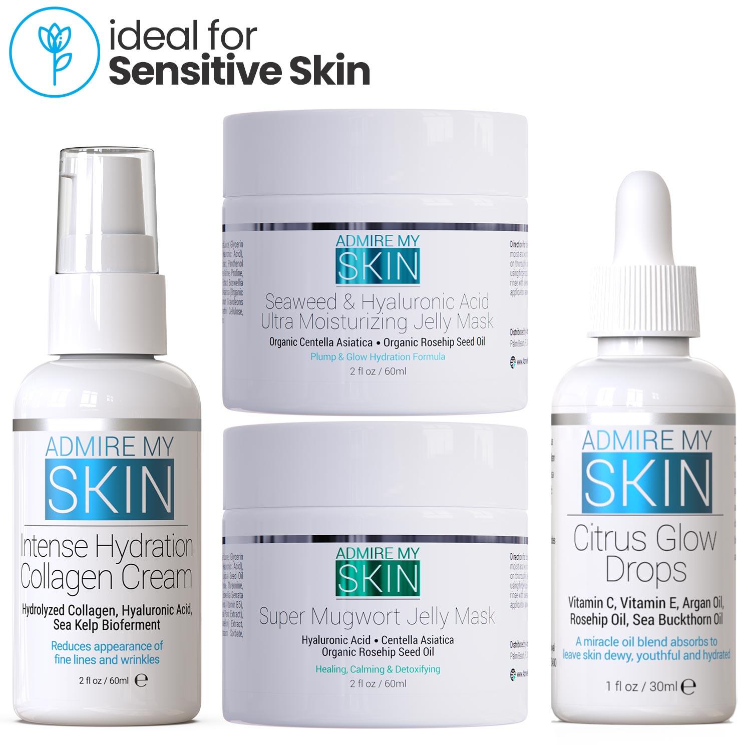 Image of Skincare for Sensitive Skin with Hydrating Ingredients to Get a Youthful Look