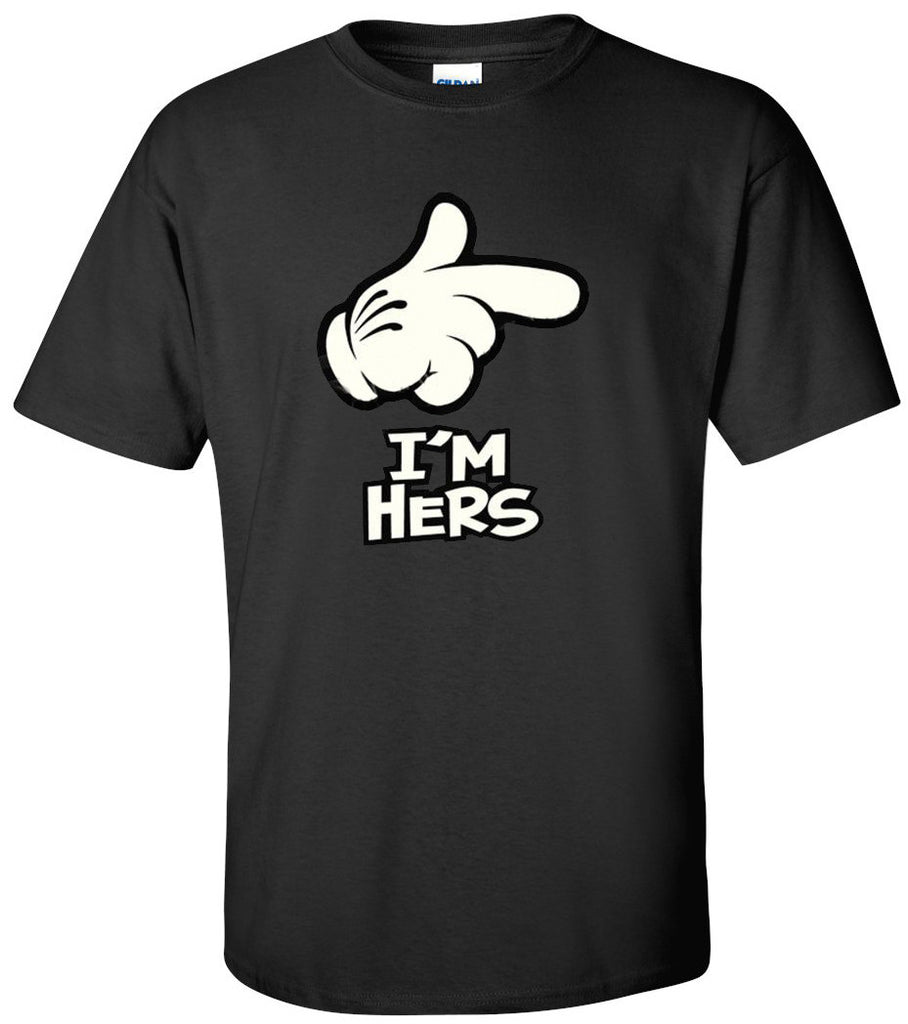 I'm Hers. Cartoon Hand. Pointed Finger T-shirt - Egoteest