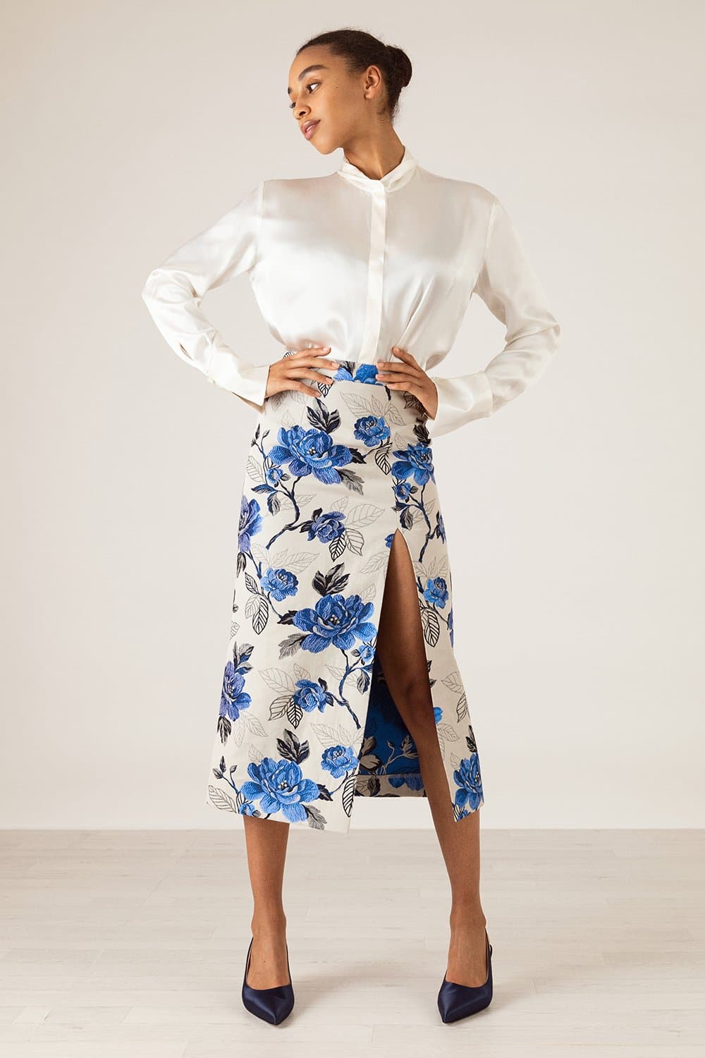 herlipto Rose Jacquard Midi skirt Sサイズ - ロングスカート