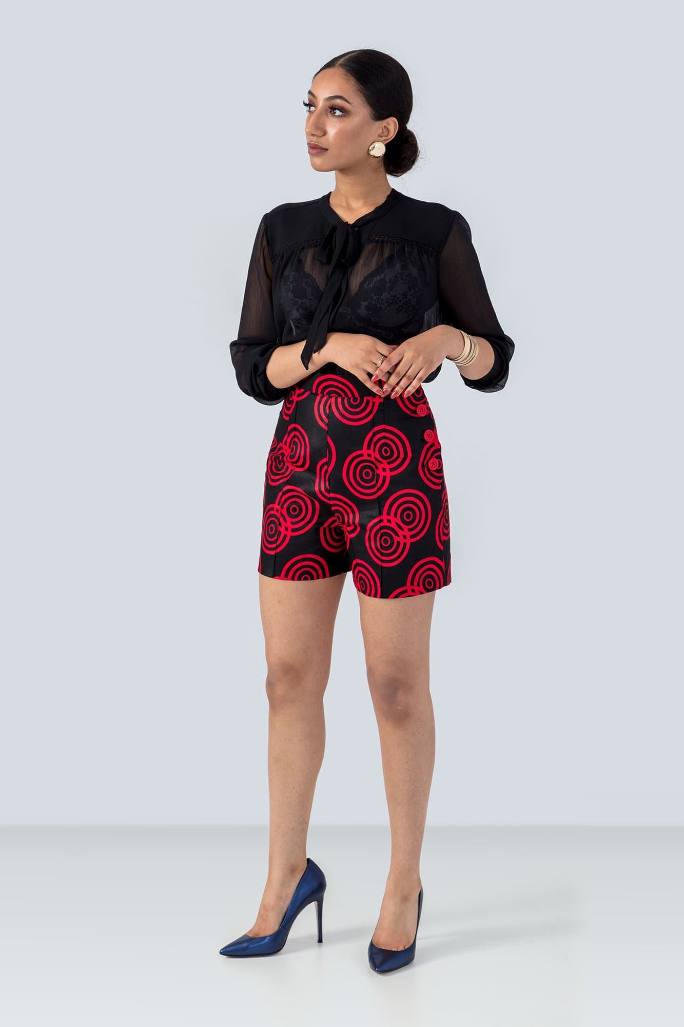 african print shorts for ladies