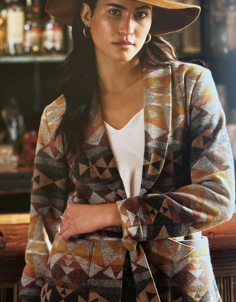 Jacquard Wrap Jacket