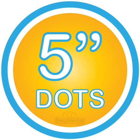 Polka Dots Numbers Stickers