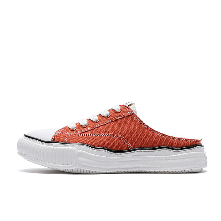 orange mule shoes