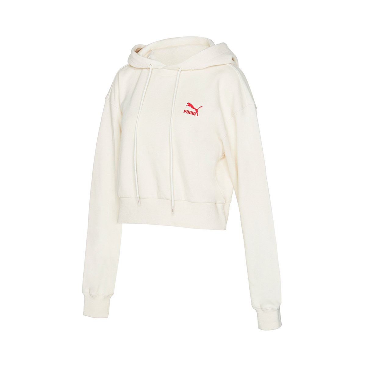 Puma x Hyuna LS Cropped Hoodie Whisper White 92755401 – hallyumart