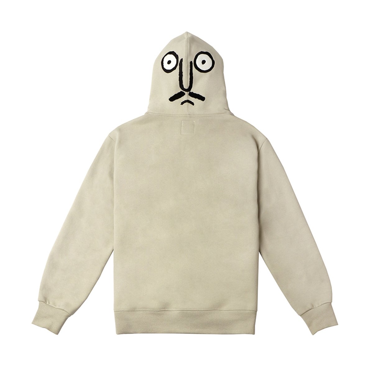 beige fleece hoodie