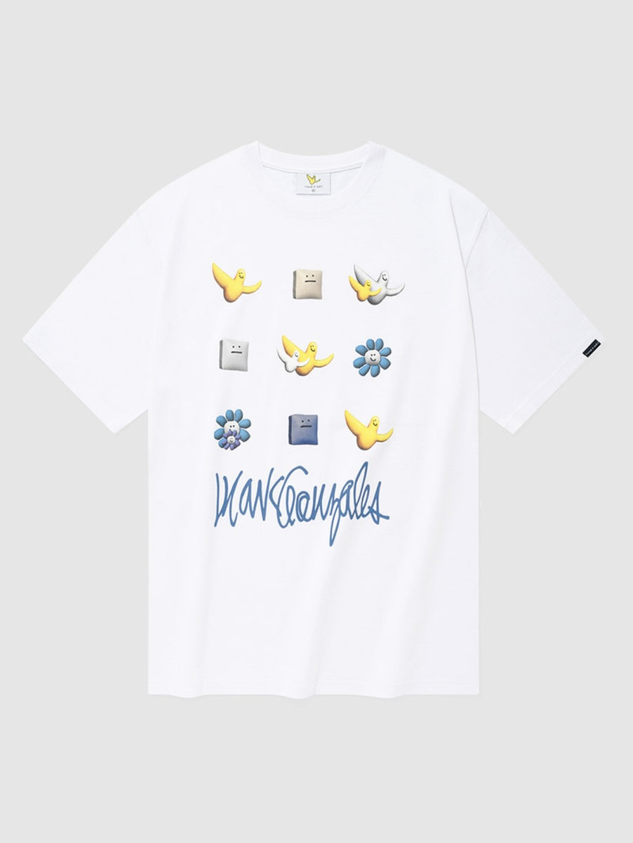 Whatitisnt 3D Multi Logo Short Sleeve T-shirts – hallyumart