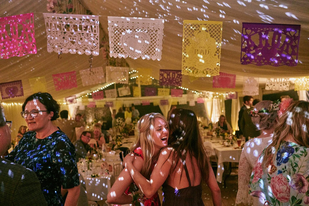 Papel Picado Wedding Bunting; party; people