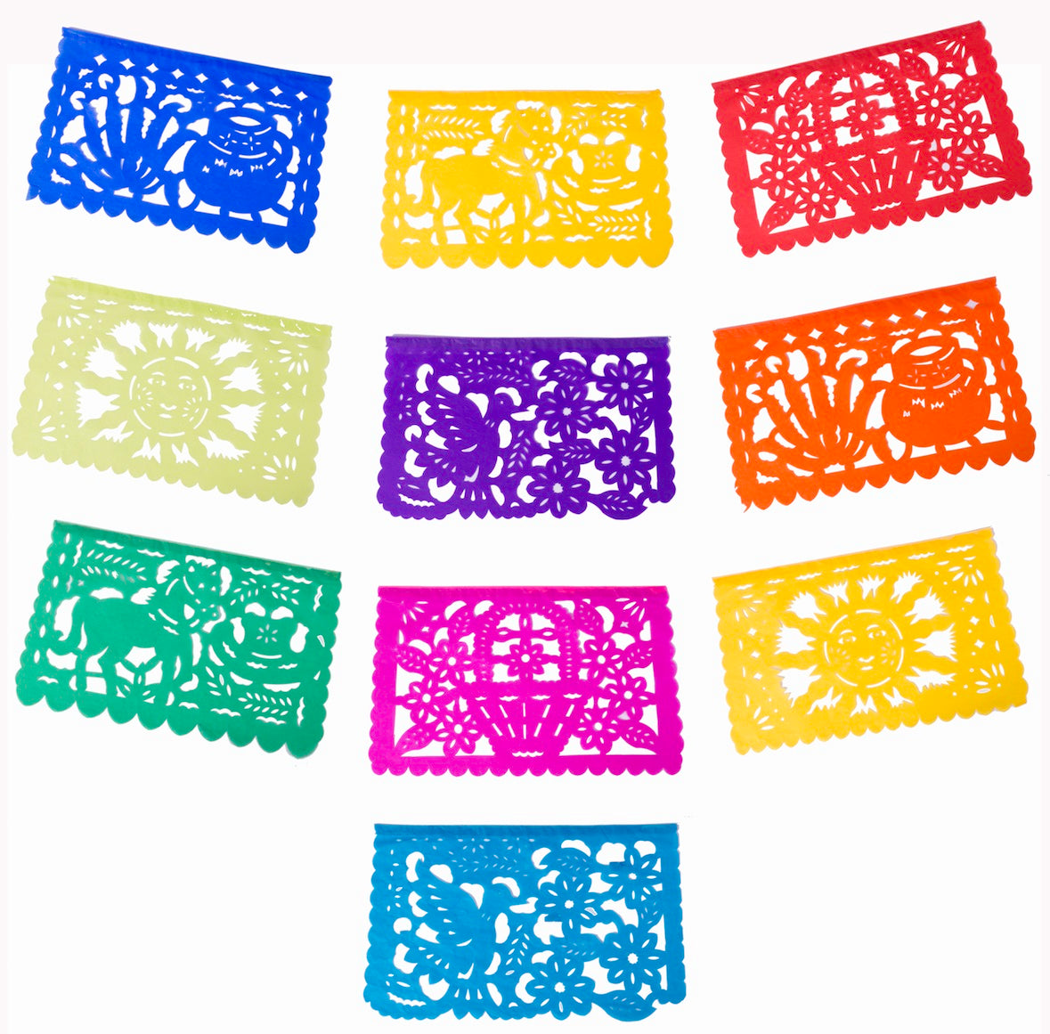 Mexican Papel Picado Tissue Paper Bunting 5 Meter 16ft Garland Wit Artmexico 4671