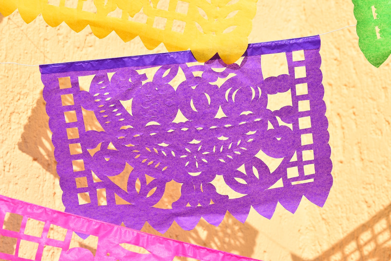 Mexican Papel Picado Tissue Paper Bunting 5 Meter 16ft Garland Wit Artmexico 9964