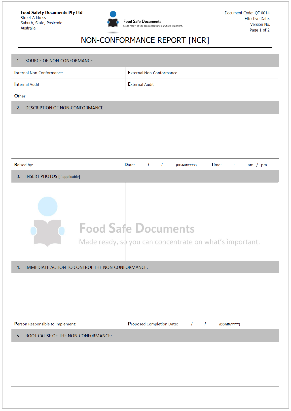 non-conformance-report-template-xls