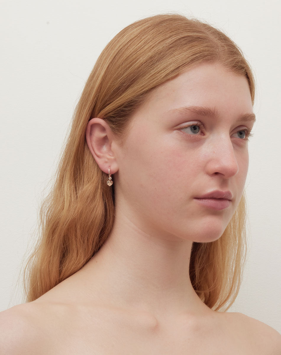 Dice Signature Hoops | 9ct Solid Gold