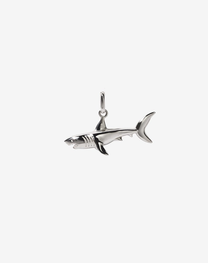  Shark Charm | Sterling Silver