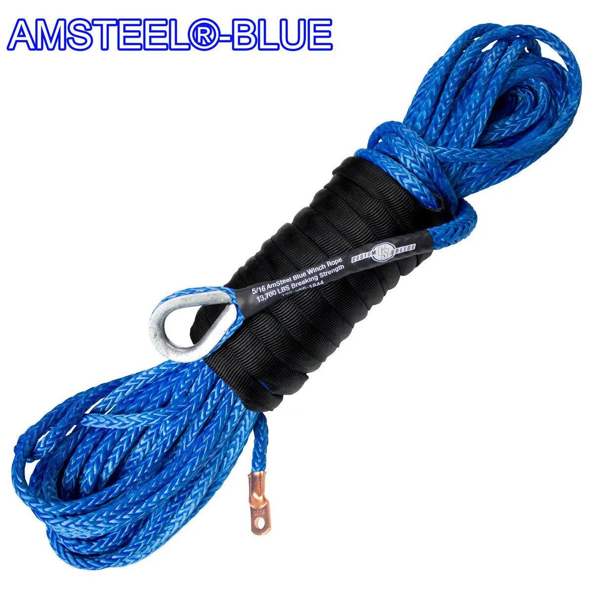 5/16 Main Line Winch Rope - AmSteel®Blue - Custom Splice