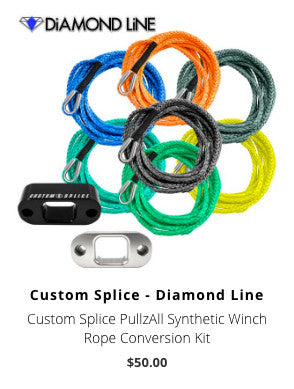 Custom Splice PullzAll Synthetic Winch Rope Conversion Kit