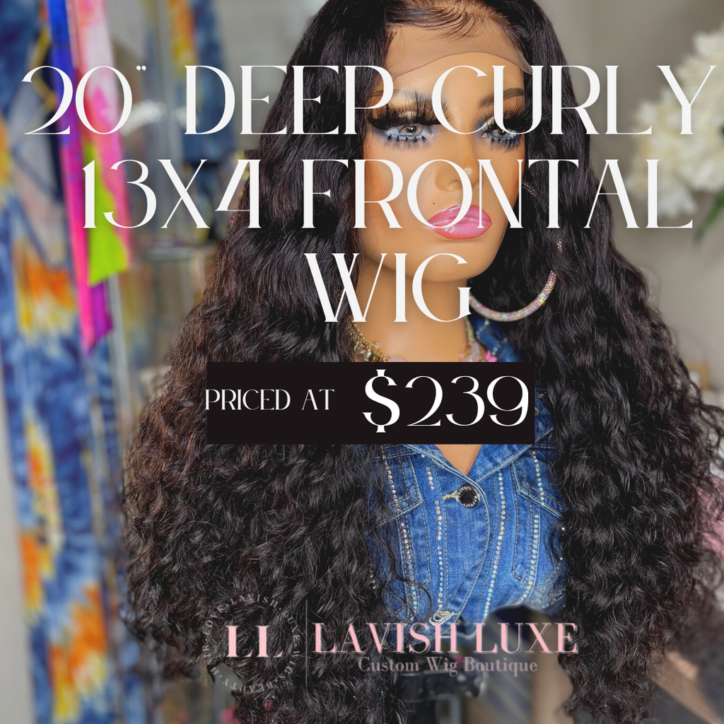 SOLD OUT 20” 13x4 Frontal Deep Curly Unit