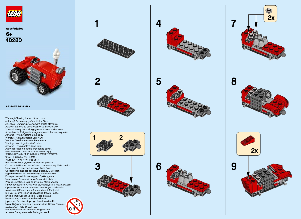 farvning klynke Festival LEGO® Monthly Mini Build Instructions - Tractor