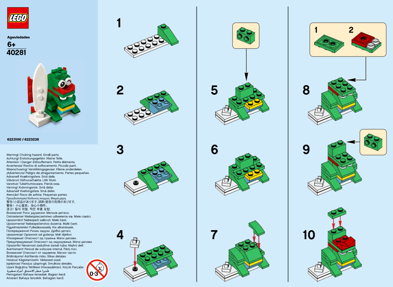 En effektiv Lingvistik dette LEGO® Monthly Mini Build Instructions - Surfer Dragon