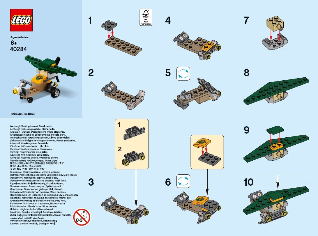 effektivitet Forstærker en kreditor LEGO® Monthly Mini Build Instructions - Glider