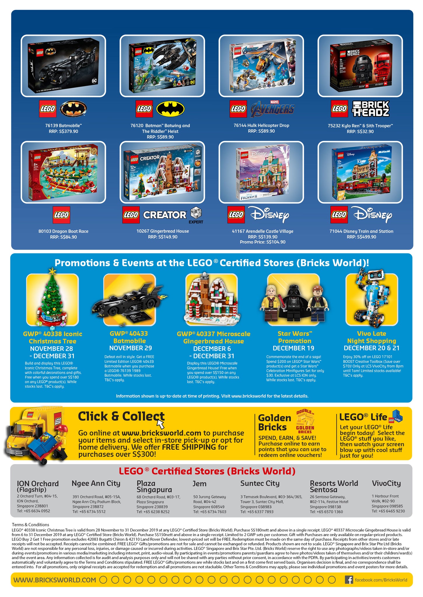 LEGO Certified Stores (Bricks World) 2019 Calendar