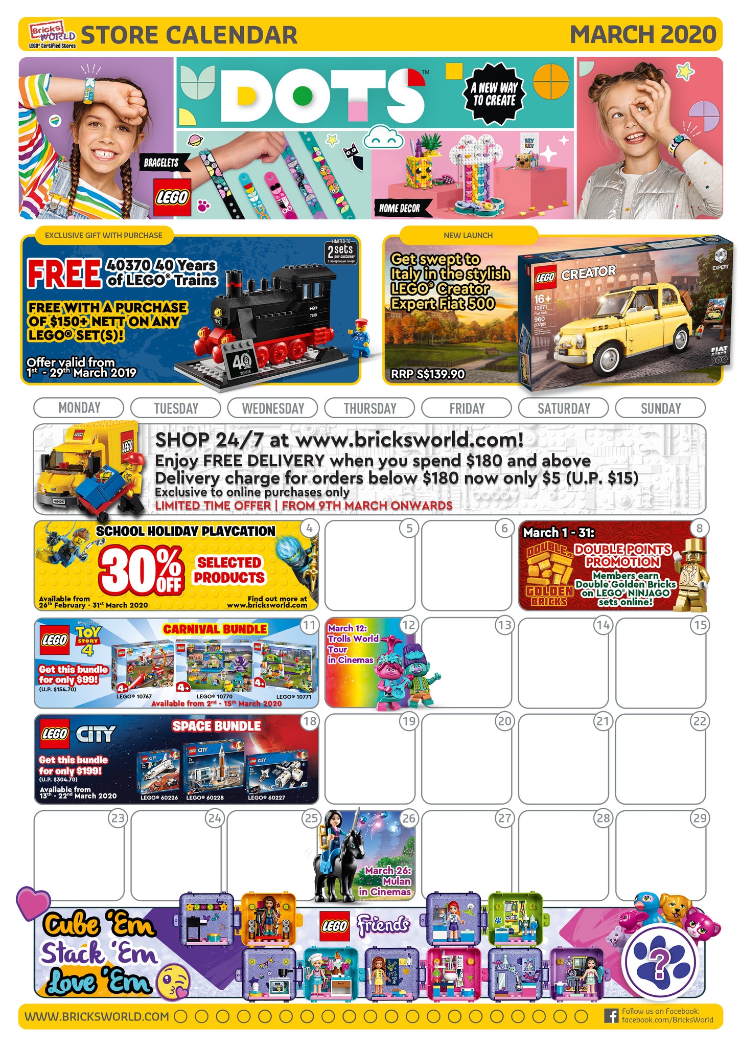 lommetørklæde apotek Vanære LEGO Certified Stores (Bricks World) - March 2020 Store Calendar