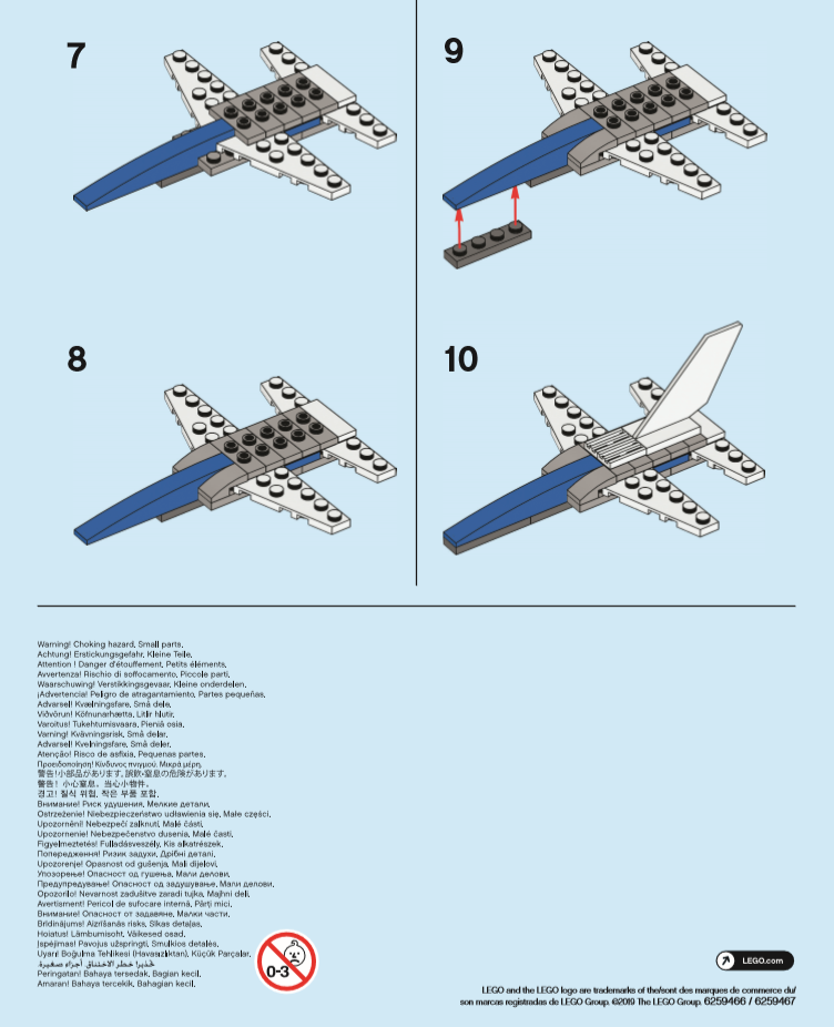 How To Build: Mini LEGO Plane 